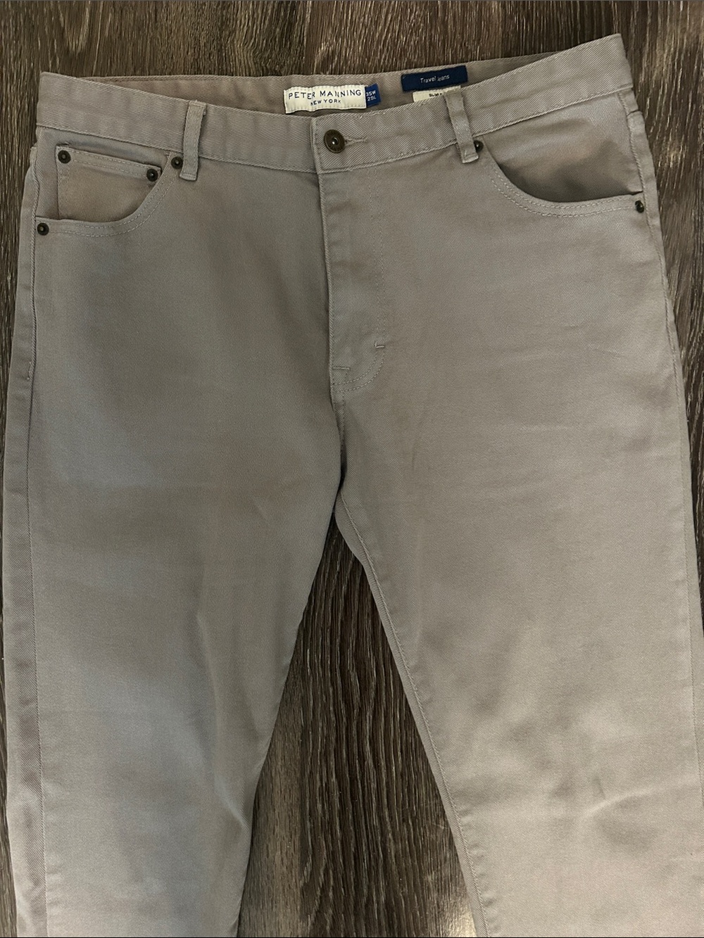 Peter Manning Men’s Slim Fit Travel Jeans - Size 35Wx29L - Picture 3 of 8